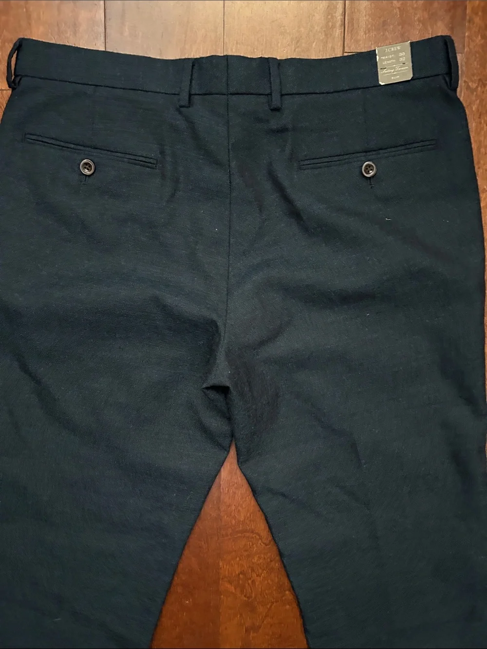 J.Crew 100% Wool Men’s Bowery Suiting Trousers in Dark Blue, W33 L32, NWT